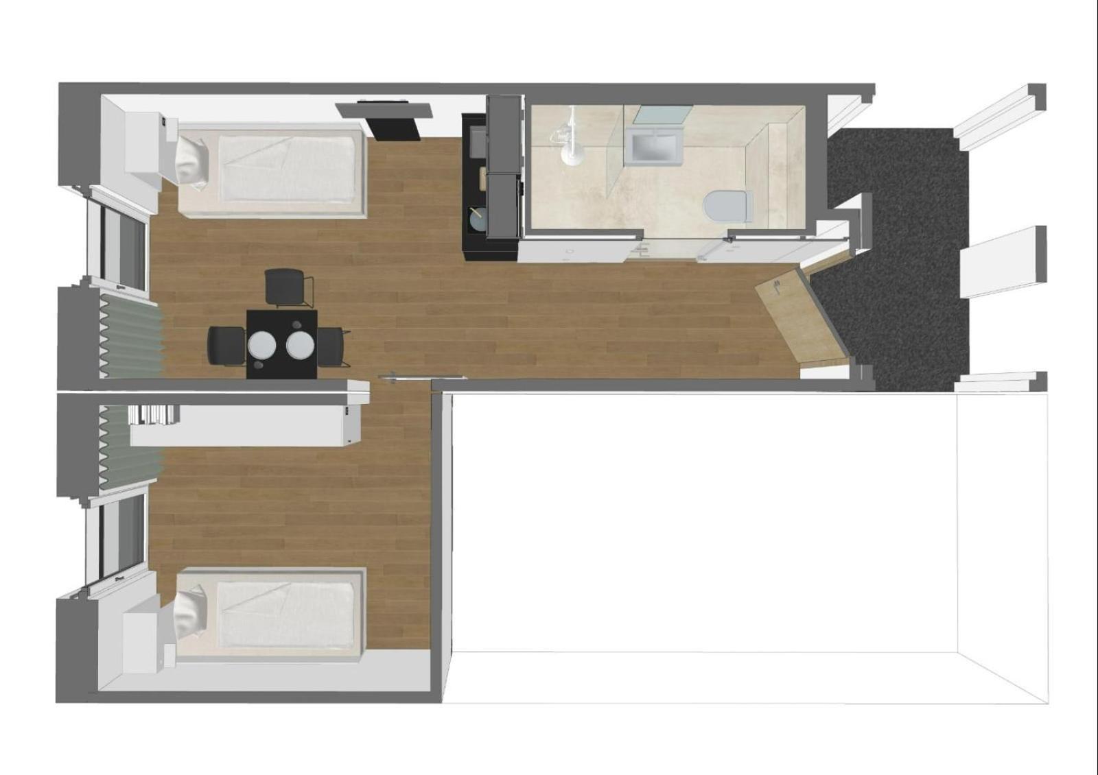 Aparthotel Timber One Boardinghouse Dorfen Exterior foto