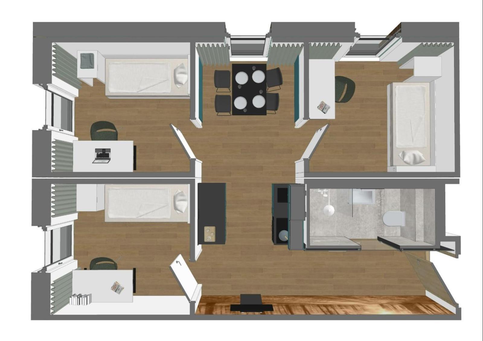 Aparthotel Timber One Boardinghouse Dorfen Exterior foto